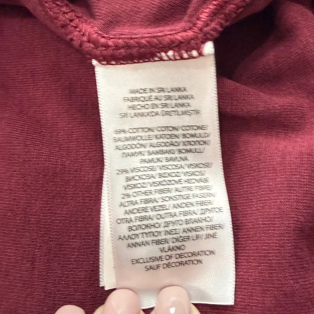 Polo Ralph Lauren Maroon Quarter Zip Pullover Sweater Mens XL Burgundy Cotton